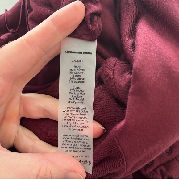 ALEXANDER WANG x REVOLVE Lace Up Long Sleeve Bodysuit - Picture 12 of 12